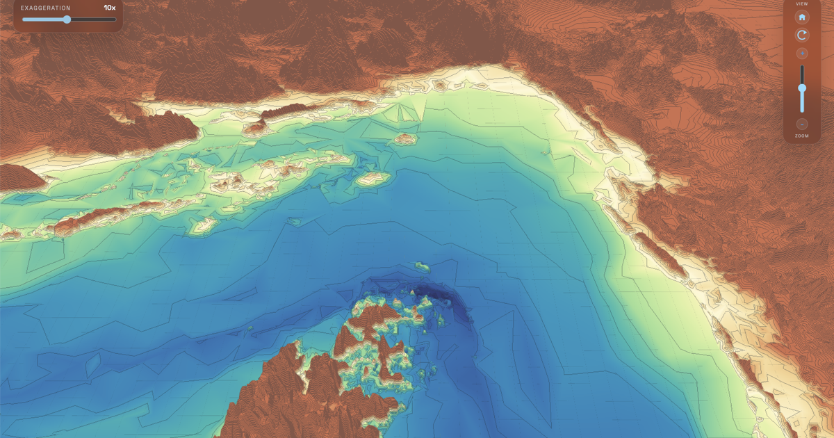 ホルムズ海峡 海底地形ビューアのOGP画像